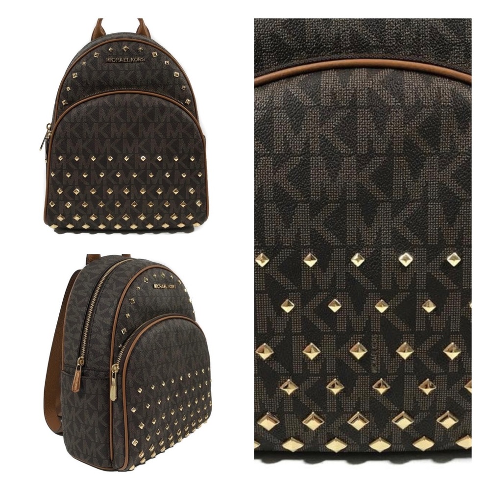 NWT Michael Kors Abbey Studded Backpack & Wallet